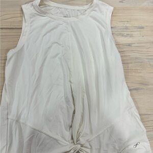 Freely Cream Twist-Front Tank Top